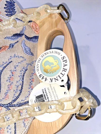 SPARTINA 449 MIRANDA CLUTCH BELLINGER FLORAL BRANCH CODE 366807 NWT~REAR FIND!!!