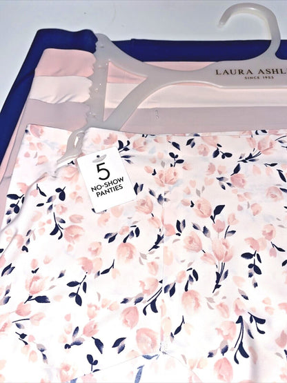 LAURA ASHLEY~5 Pack FIT PANTIES~MULTICOLOR~ STYLE # LS9549~ALL SIZES~GREAT FIT!