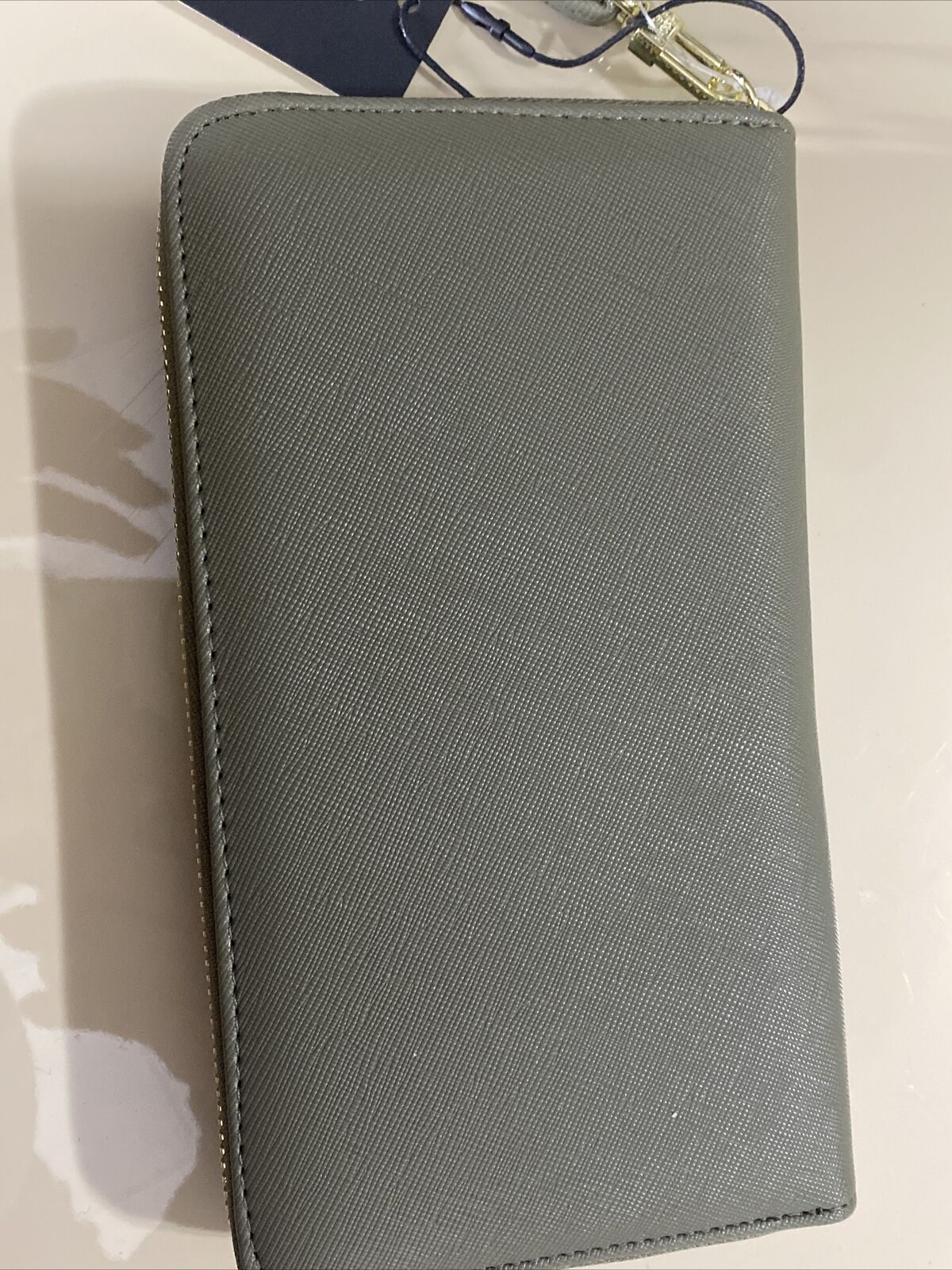 STEVE MADDEN WALLET WRISTLET SAGE SOFT TEXTURE ZIP AROUND MADDEN STYLE!!!!