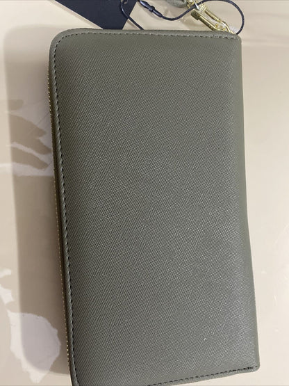 STEVE MADDEN WALLET WRISTLET SAGE SOFT TEXTURE ZIP AROUND MADDEN STYLE!!!!