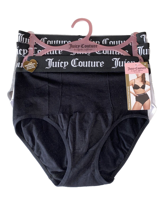 Juicy Couture 3Pack  Shorts Seamless Briefs Women’s M  ~ Multicolor ~JC7182~ NEW