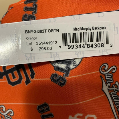 Dooney And Bourke Orange with Giants Print Medium Backpack BNYGI382T
