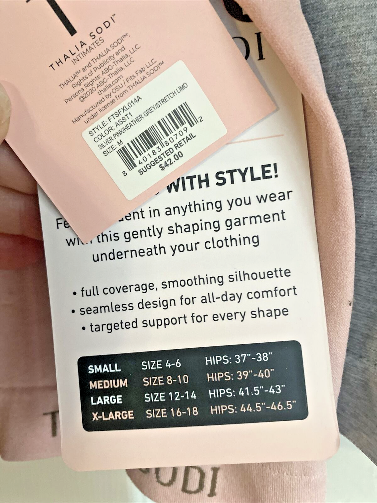 Thalia Sodi Knit Waist Shaping Shorts~Firm Control Shapewear~ MED ~3 Pk~Style ❤