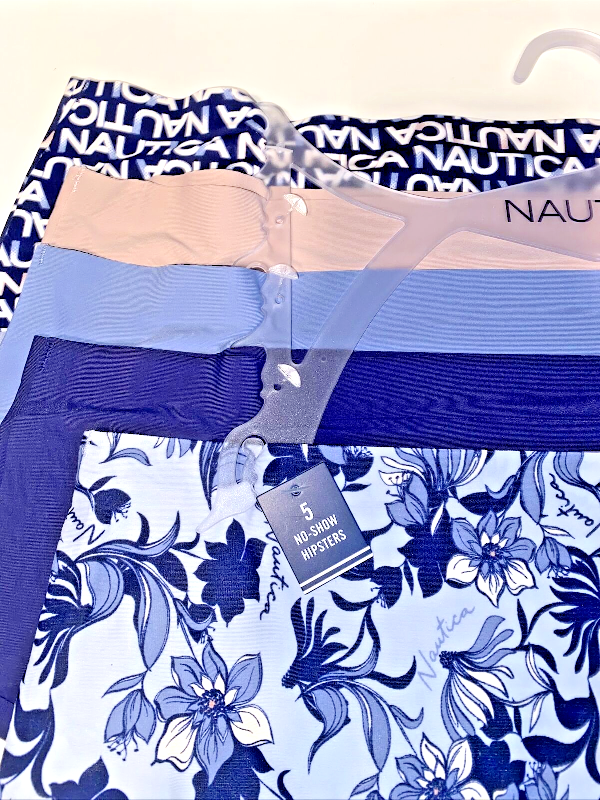NÁUTICA ~ Women's NT9509~ Laser Briefs Panties Hipsters 5-Pair ~ XL  ~UNIQUE