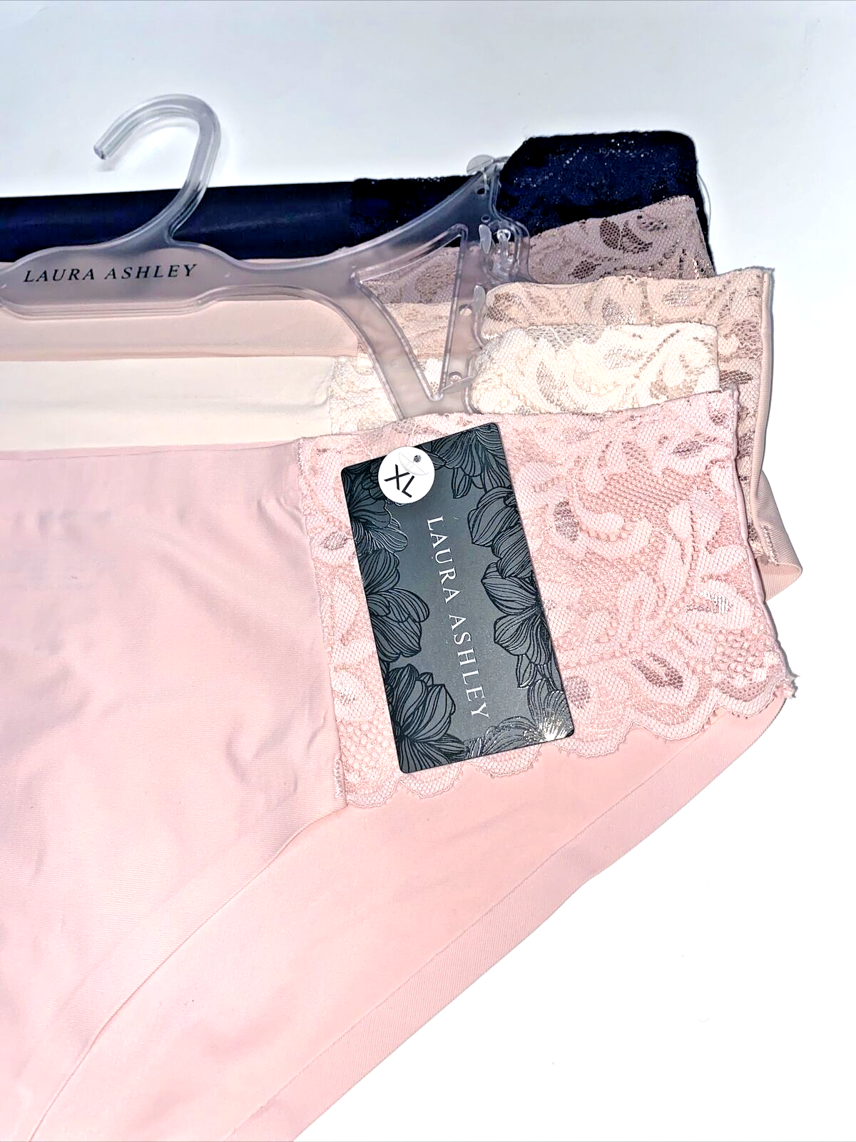 Laura Ashley LACE Hipster Panties XL~ 5Pk SEXY Multicolor~ Style LA9527~NO SHOW