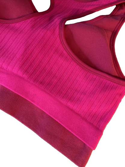 New Balance Medium Impact Sports Bra Style # R000222 Alpha Pink￼ Size XXL