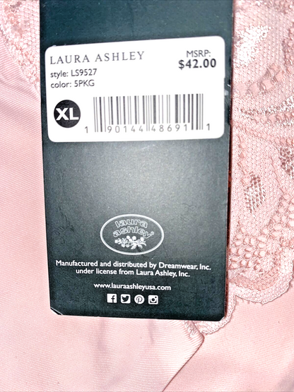Laura Ashley LACE Hipster Panties XL~ 5Pk SEXY Multicolor~ Style LA9527~NO SHOW