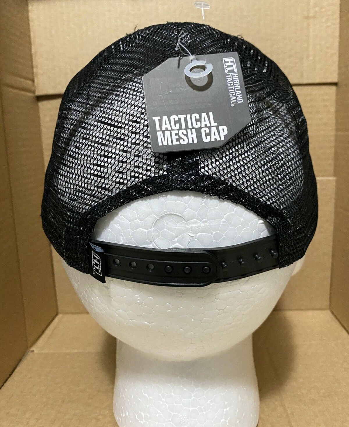 Highland Tactical Hat Khaki Green With Black American Flag