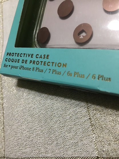 KATE SPADE Phone Case For iPhone 8 Plus, 7 Plus, 6s Plus, 6 Plus Gold Polka Dots
