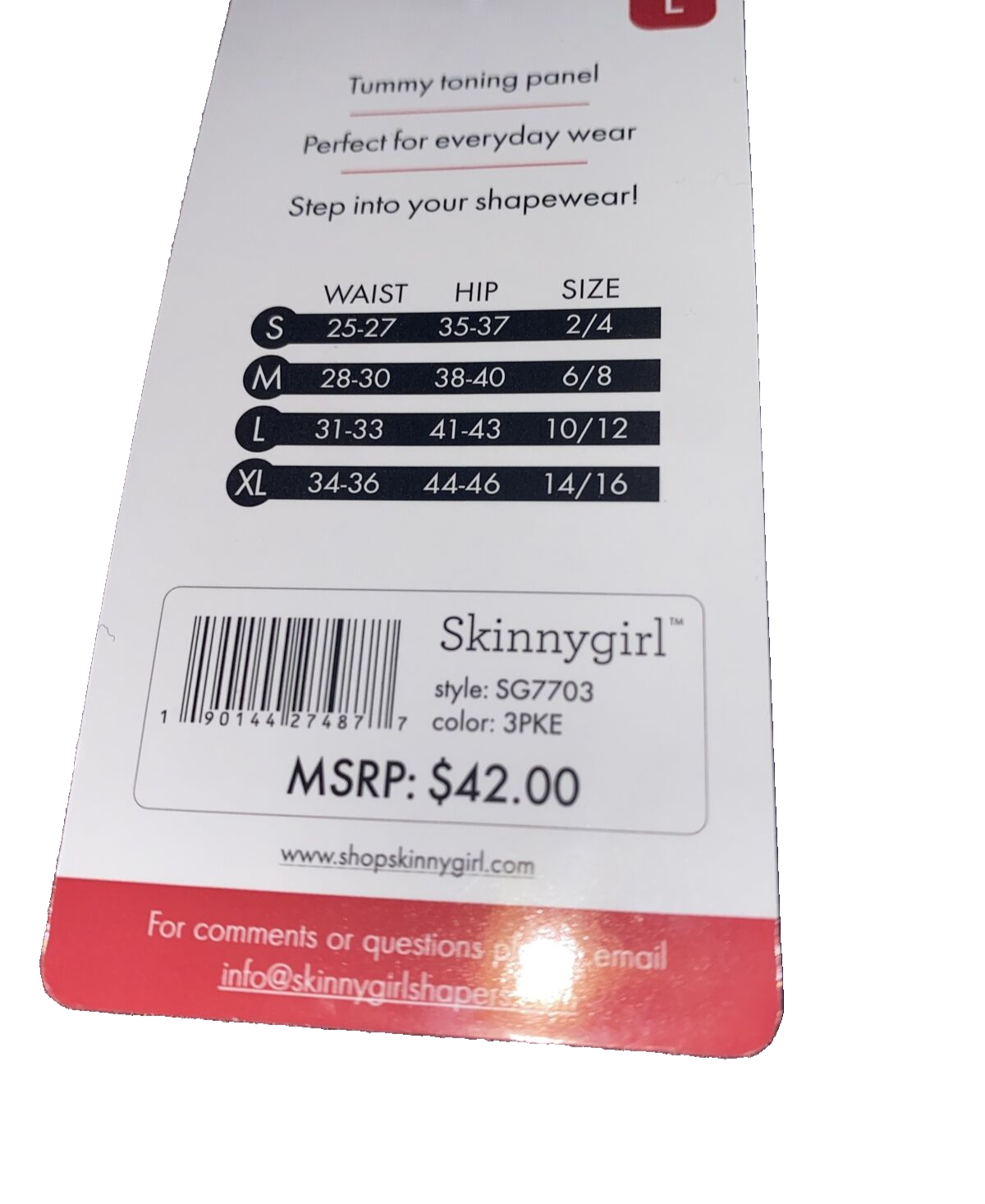 Skinnygirl Shaping Seamless Briefs Size XL ~3  pair SG7703 ~TAMES YOUR TUMMY!