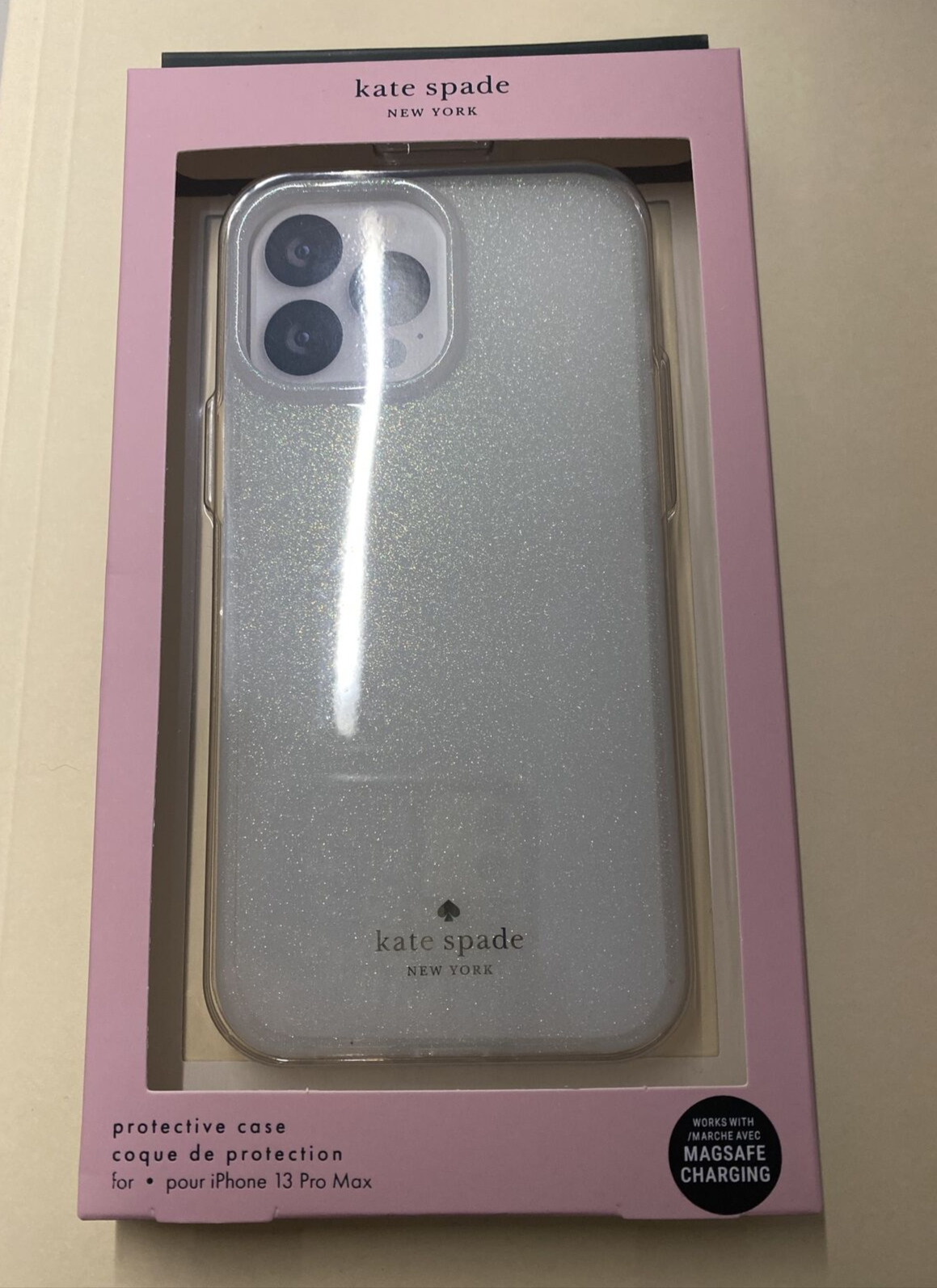Kate Spade Phone Case For iPhone 13 PRO MAX IRIDESCENT White Stunning!!!!!