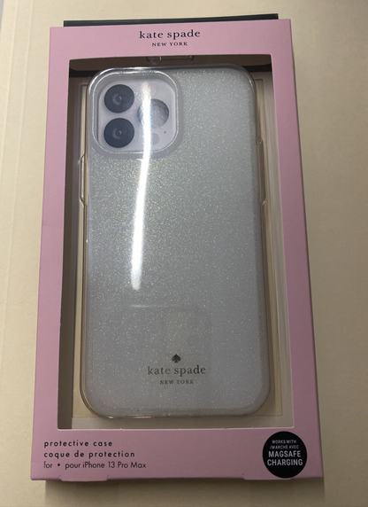 Kate Spade Phone Case For iPhone 13 PRO MAX IRIDESCENT White Stunning!!!!!