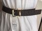 MICHAEL KORS BELT REVERSIBLE BROWN MK LOGO/BROWN TEXTURE GOLD BUCKLE LIST 58$