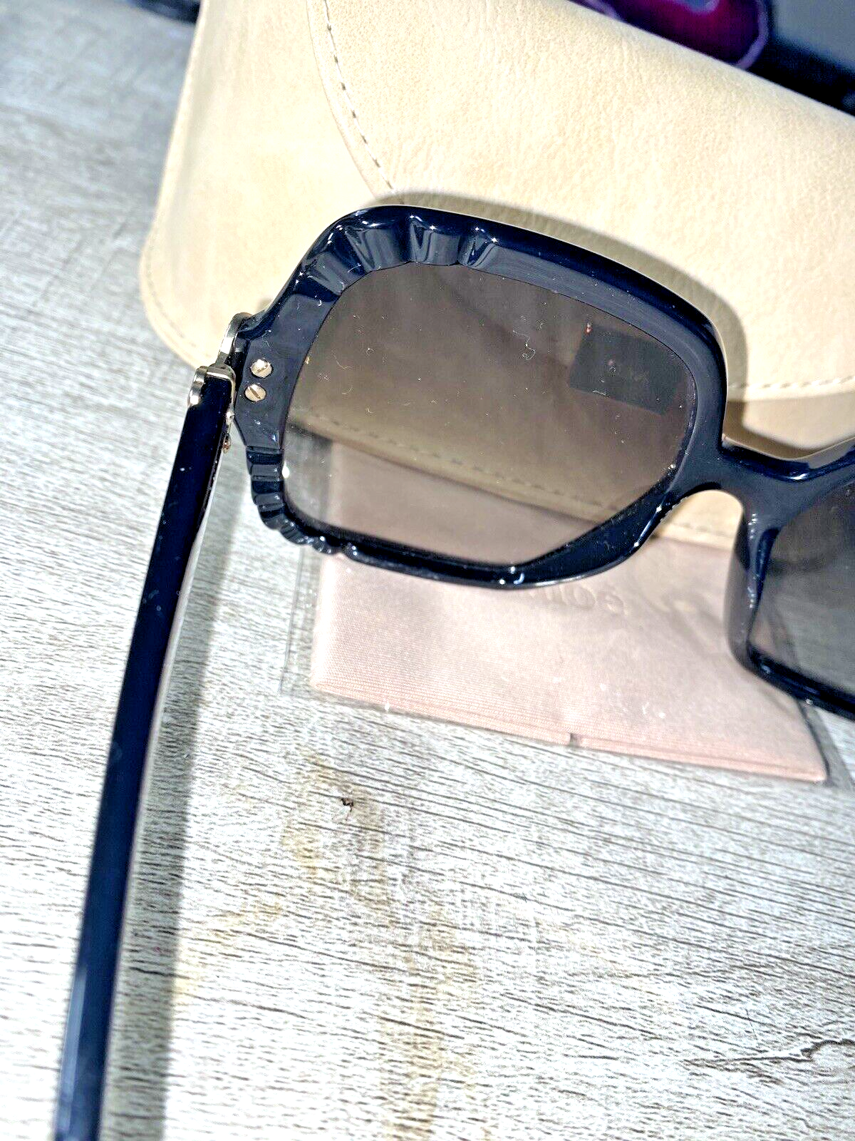 Chloe CE746S 001 Sunglasses Women's Black/Grey Gradient Lens Fashion Square 55mm