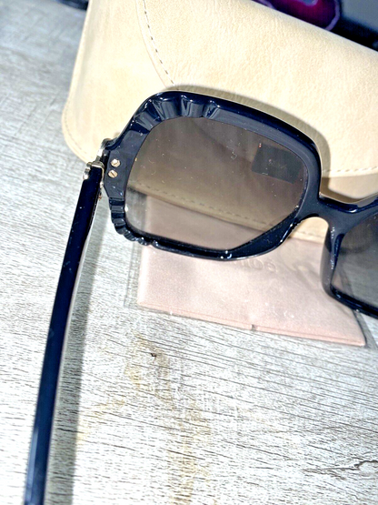 Chloe CE746S 001 Sunglasses Women's Black/Grey Gradient Lens Fashion Square 55mm