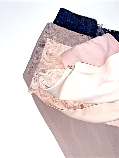Laura Ashley LACE Hipster Panties Large~5Pk SEXY Multicolor~Style LA9527~NO SHOW