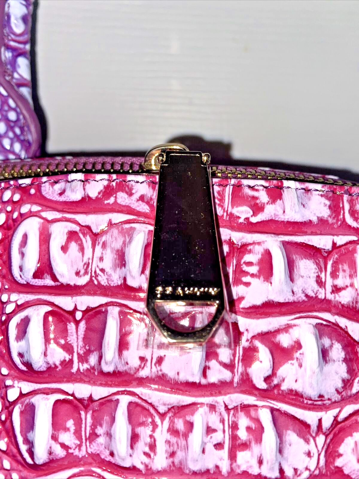 Brahmin Large Duxbury Satchel Bag Boysenberry Ombre Melbourne~Genuine Leather❤️