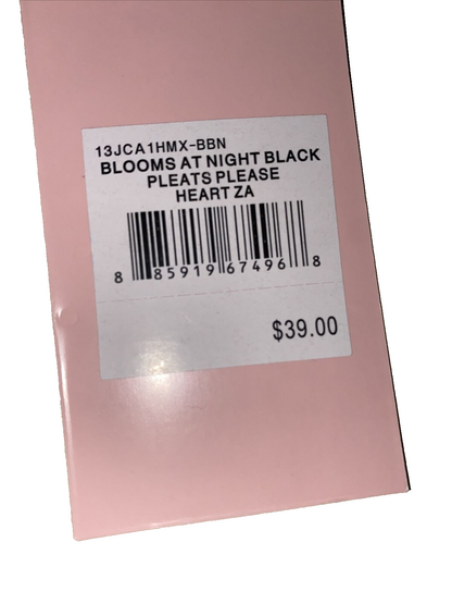 JUICY COUTURE BLOOM AT NIGHT BLACK HEART SHAPED COIN PURSE