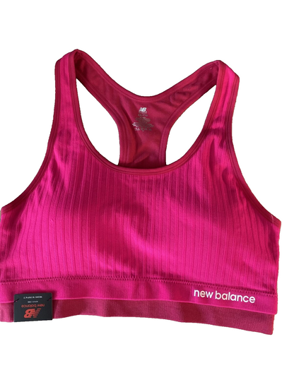 New Balance Medium Impact Sports Bra Style # R000222 Alpha Pink￼ Size XXL