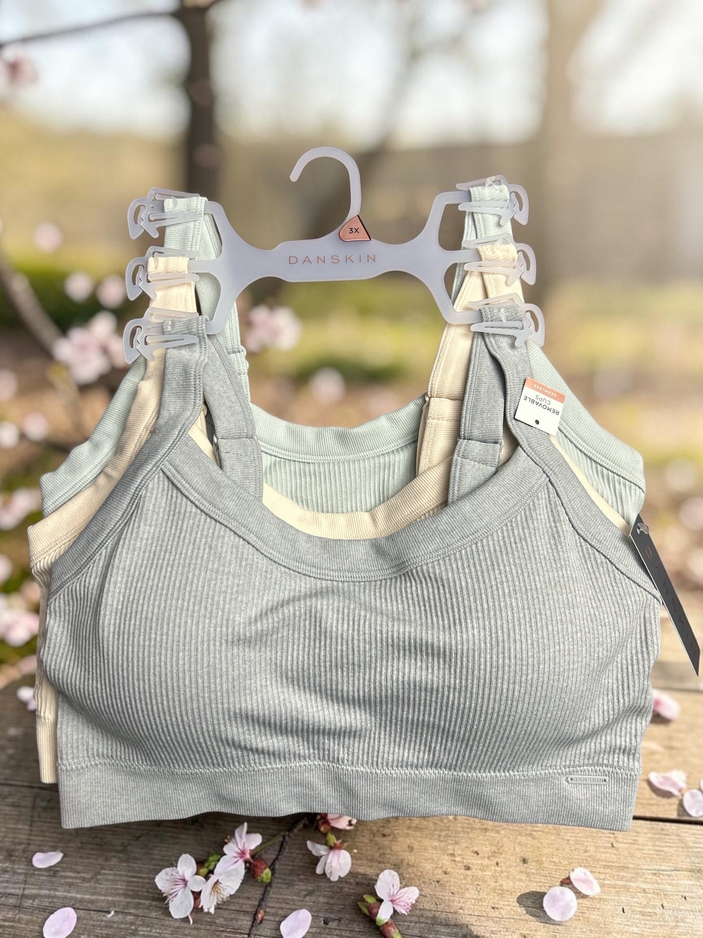 Danskin Plus Size Rib Sports Bra - Multicolor DS6224 - NEW