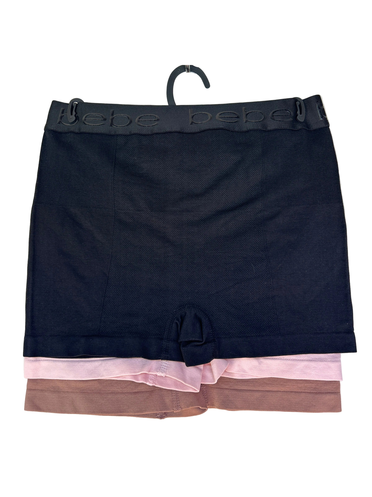 Bebe Women's 3-Pack LOGO Seamless Shaping Boyshorts - Barbie Theme - Medium Control