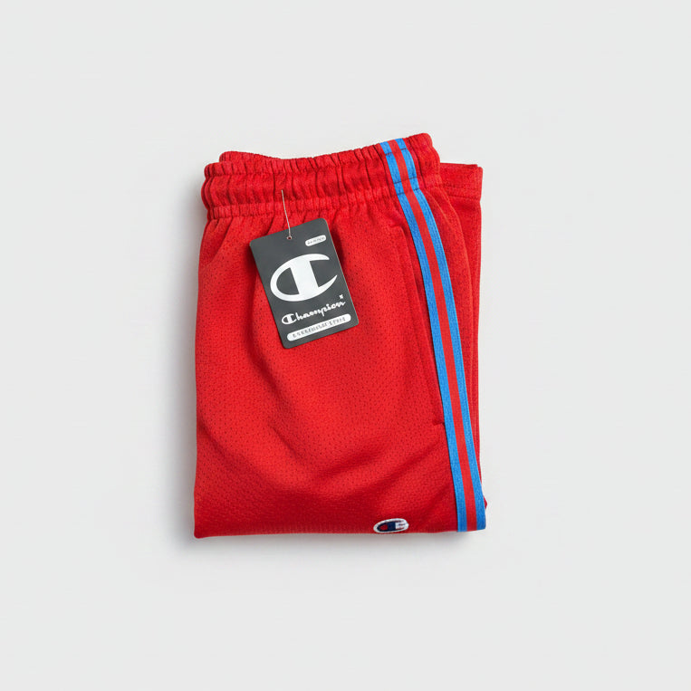 Champion Authentic Athleticwear Mesh Shorts - Red, C Logo & Blue Red Ribbon
