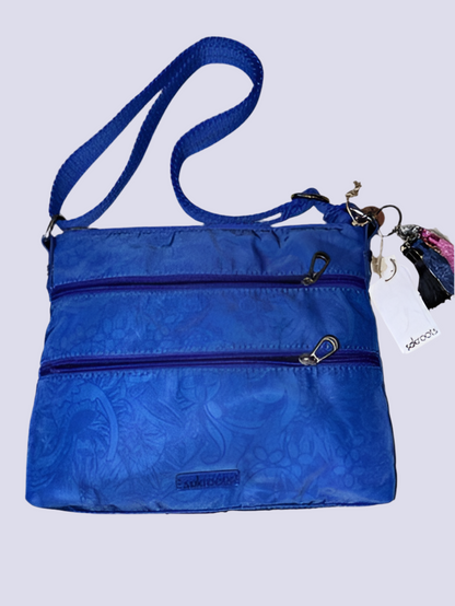SAKROOTS Basic XBDY Style 108778 COBALT-  ART FOR A CAUSE Handbag  BEAUTIFUL !!!