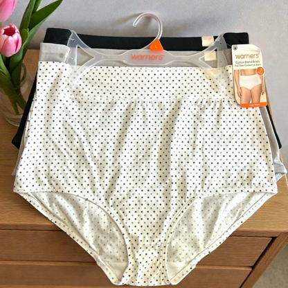 Warners No Muffin Top 3-Pack High Waist Panties