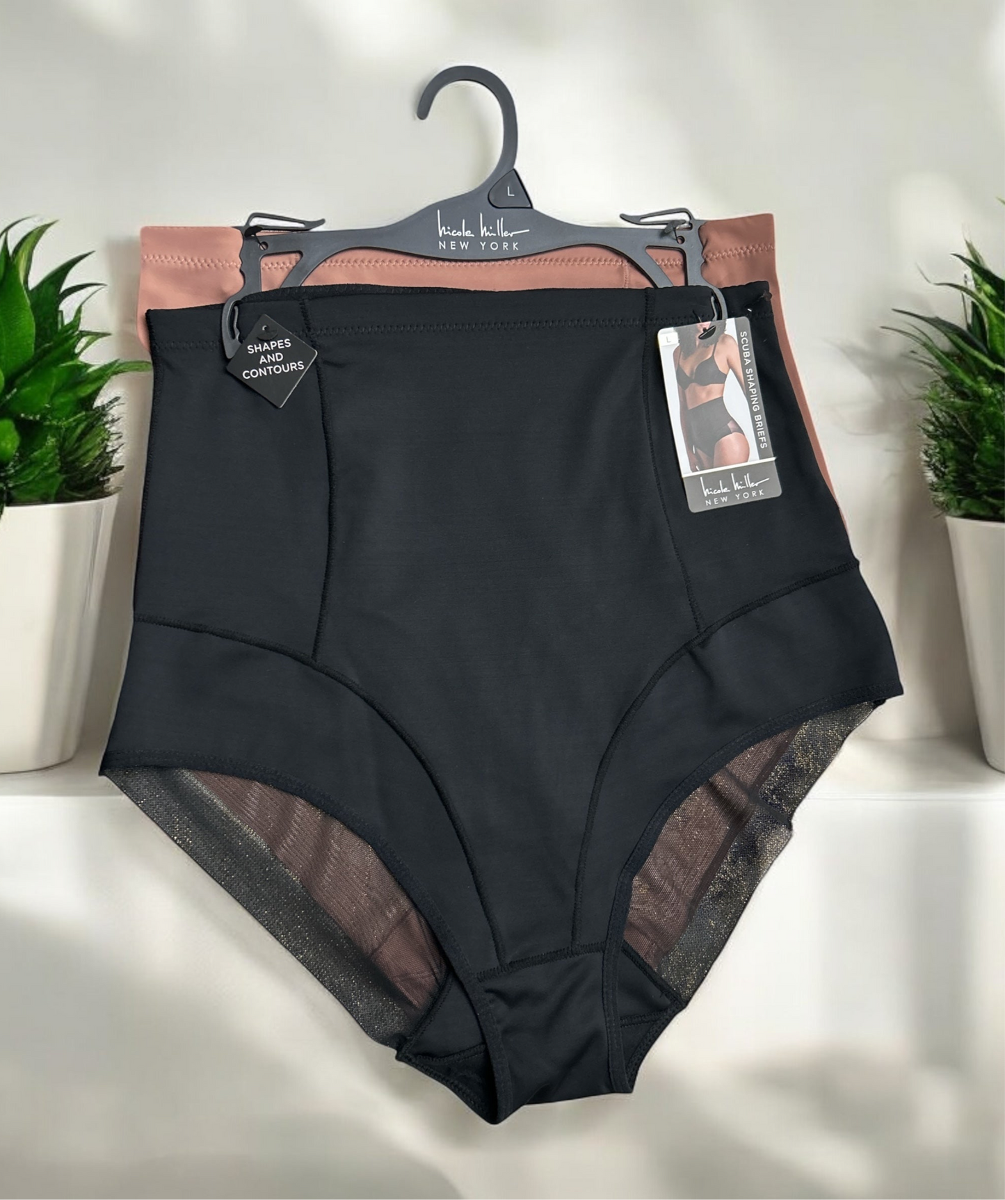 Nicole Miller, New York Women Scuba Shaping Briefs 2- set