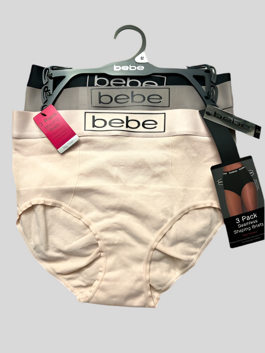 bebe Women’s 3 Pack~Briefs~Firm Control~ Shaping & Seamless~High Waist~ALL SIZES