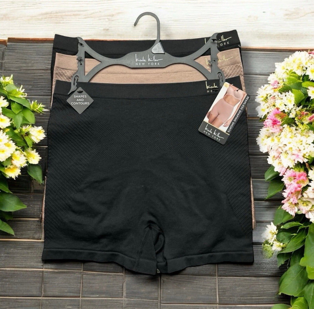 Nicole Miller NM7330 3-Pack Seamless Shaping Shorts