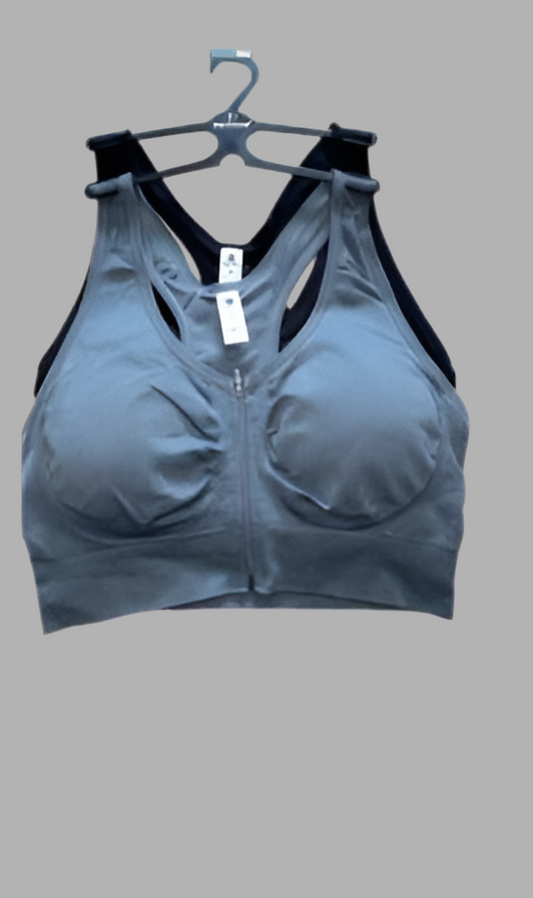 90 Degree By Reflex High Perform. Full Support Sport  Bra Set-Two Medium MSRP$58