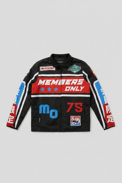 Members Only Windbreaker Shell Jacket MO75 - Sport Engineered Multicolor NWT