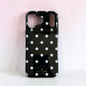 Kate Spade New York iPhone 17 Pro Max Case - White Polka Dots Black - MagSafe Compatible