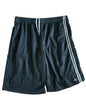 Champion Authentic Athleticwear Mesh Shorts - Black with CHAMPION Text on Leg