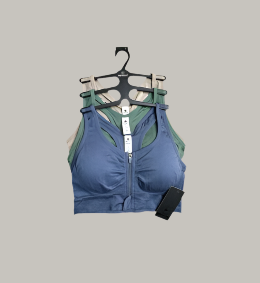 90 Degree By Reflex 3 Pack~High Performance~Full Support Sport  Bra L~MSRP$78