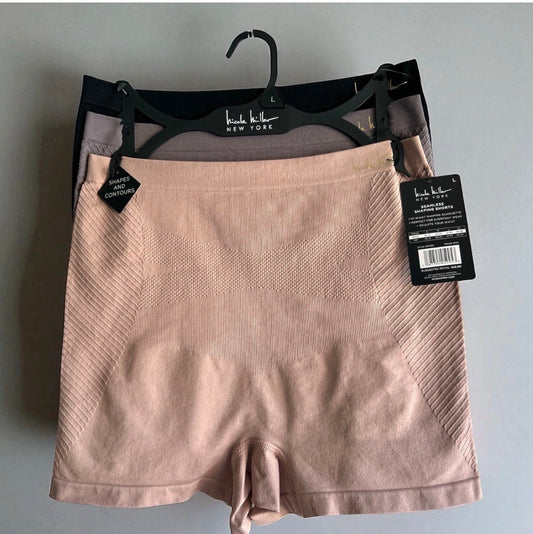 Nicole Miller NM7330 3-Pack Seamless Shaping Shorts