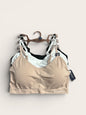 Nautica Intimates Pull-On Bra with Adjustable Straps – 3-Pack (Beige, White & Black) | Size 3X