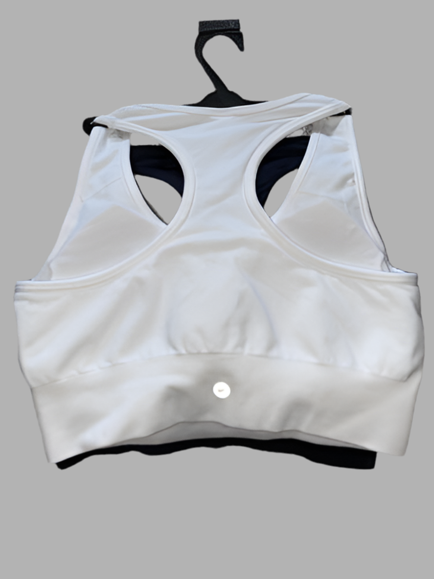 90 Degree By Reflex High Perform.Full Support Sport Bra Set-Two M- TIE DIE $58