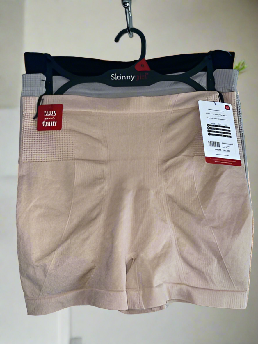 Skinnygirl Shaping Seamless Shorts Size XL 3 Pairs~Style SG7016~TAMES YOUR TUMMY