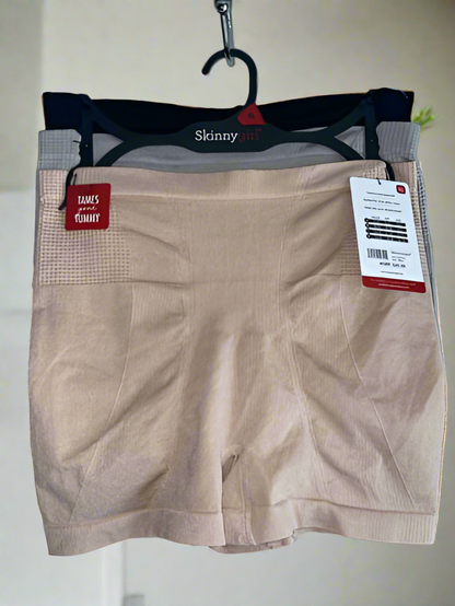 Skinnygirl Shaping Seamless Shorts Size XL 3 Pairs~Style SG7016~TAMES YOUR TUMMY