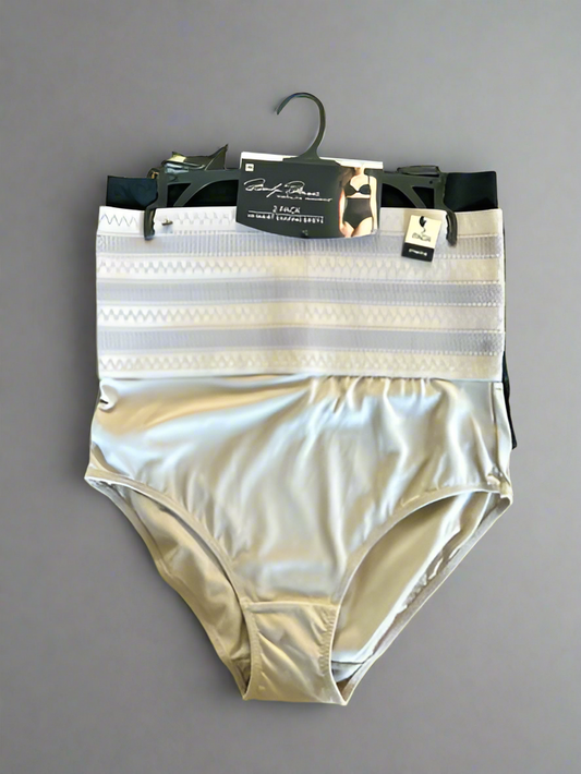 Marilyn Monroe 2pc MM7157~Elastic Belly Band~Hi Waist Shaping Briefs~1XL~GREAT !