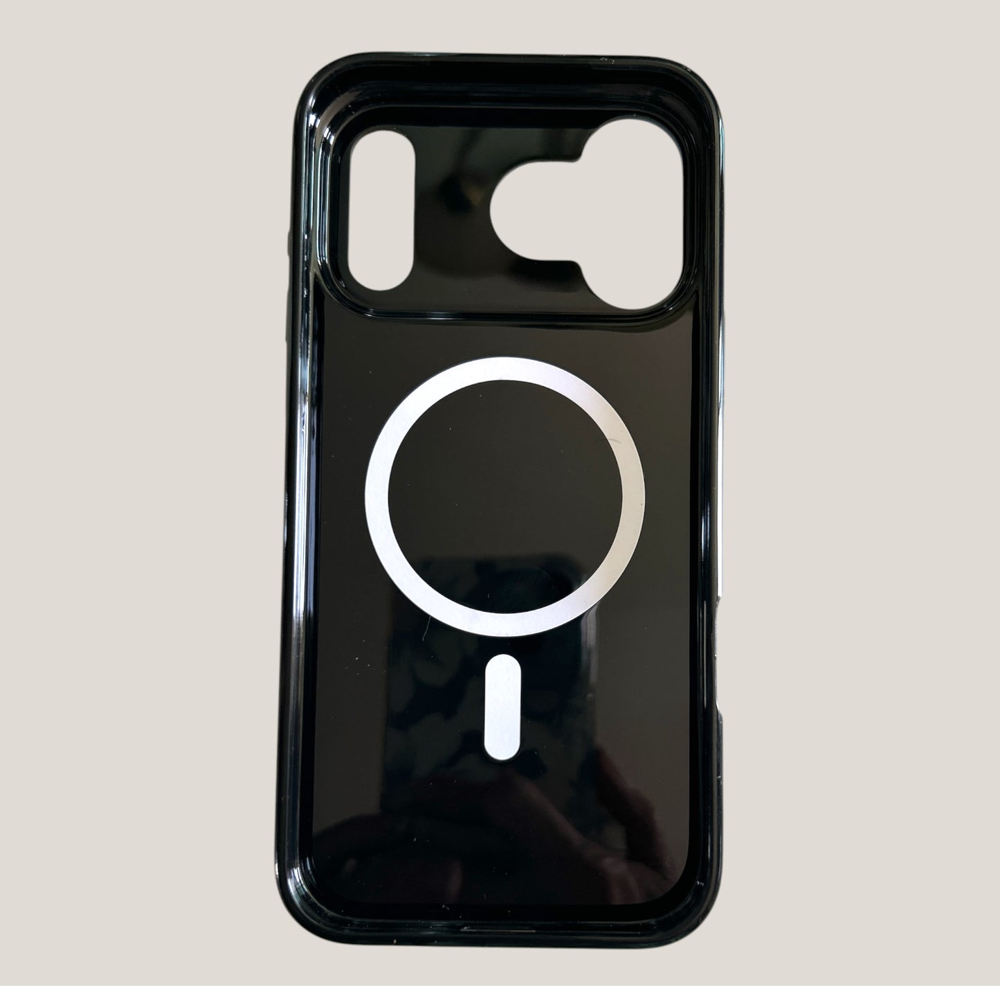 Kate Spade New York iPhone 17 Pro Max Case - White Polka Dots Black - MagSafe Compatible