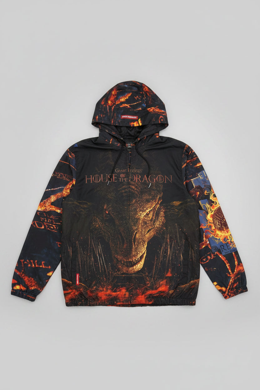 Members Only Windbreaker Shell Jacket MWO019813 - House of Dragon Multicolor NWT