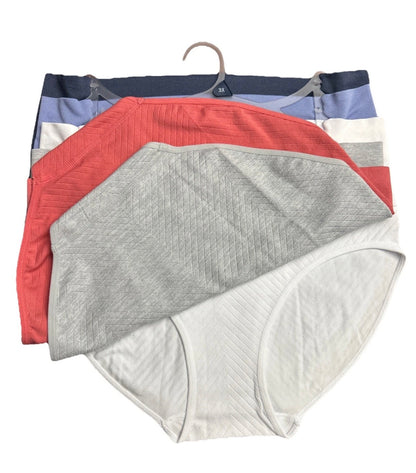Nautica 5-Pack Plus Size High Waist Briefs NT7836 - Multicolor