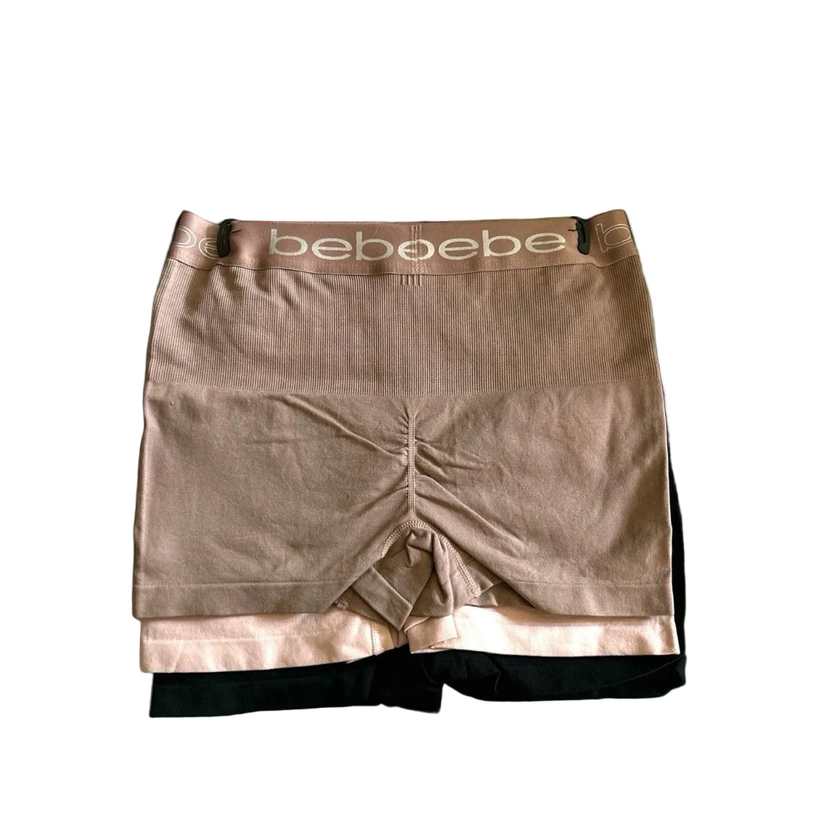 Bebe Women's 3-Pack LOGO Seamless Shaping Boyshorts - Barbie Theme - Medium Control
