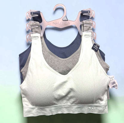 Nautica NT1607 Set of 3 Intimate Bras Super Soft Removable Pads