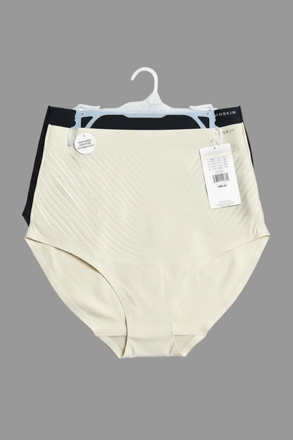 Danskin 2-Pack Women's Shaping Briefs DS3264 - Black/Ivory - All Sizes
