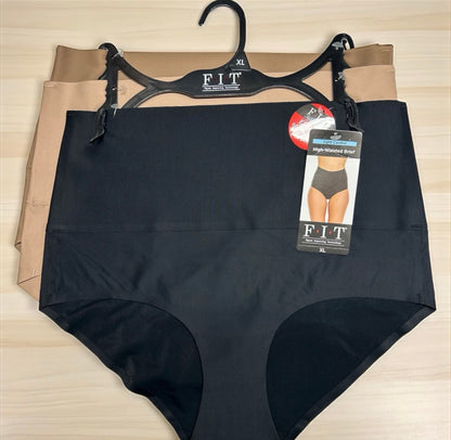 F.I.T. Figure Improving Technology 3-Pack Hi-Waisted Briefs 177838