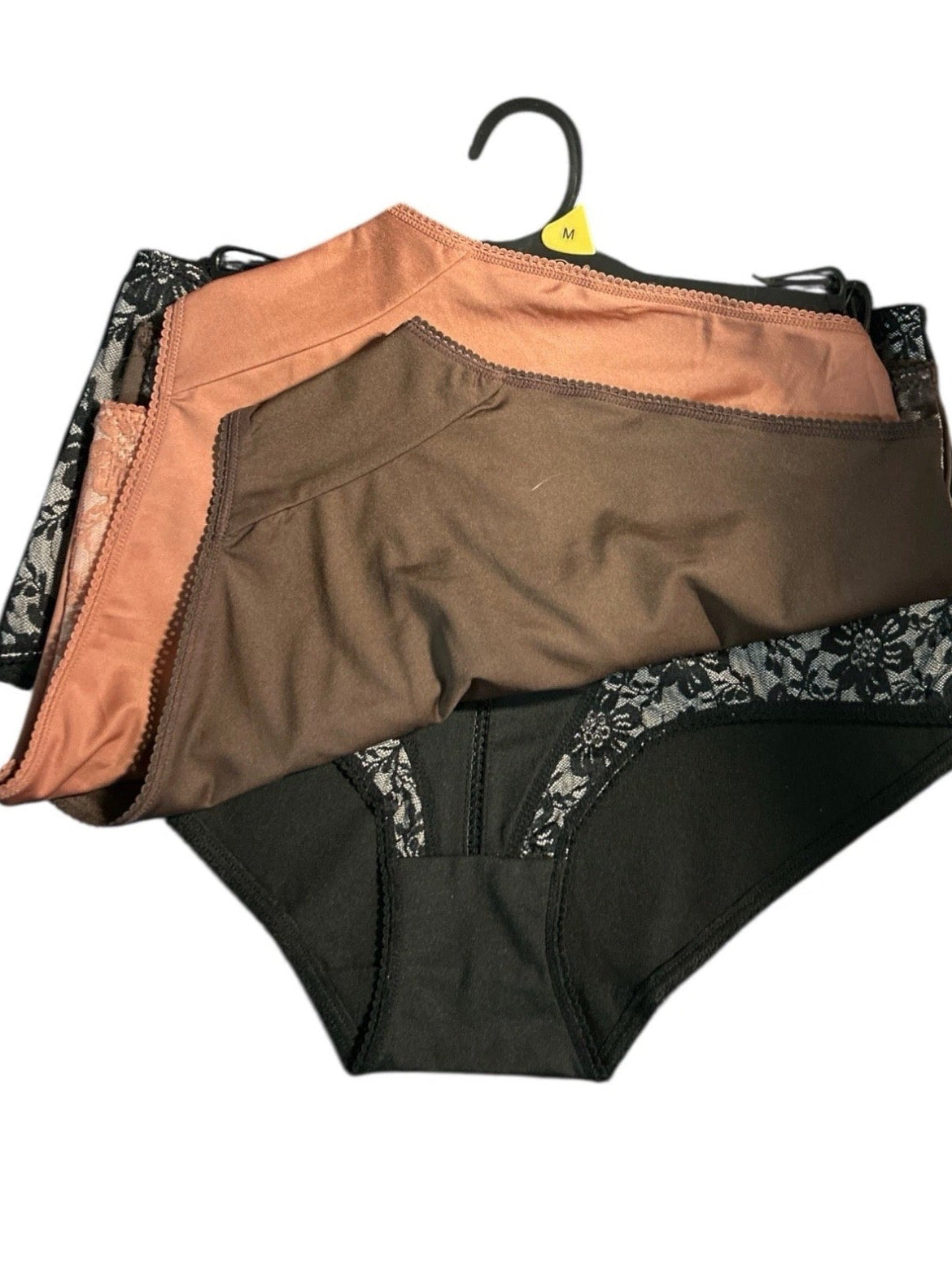 Prima Valentina 3-Pack Lace Hi-Cut Briefs Style 68022 - Multicolor Seamless